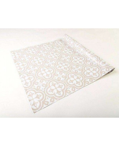 Papel de parede em tons nude e branco - Contemporâneo 10