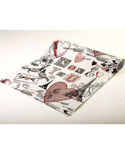 Papel de Parede Paris Com Torre Eiffel e Corações