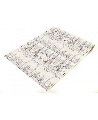 Papel de parede com fundo bege e detalhes da torre Eiffel em vermelho e preto - Contemporâneo 23 Papel de parede com fundo bege e detalhes da torre Eiffel em vermelho e preto - Contemporâneo 23