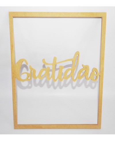Quadro Decorativo Gratidão Vazado Quadro Decorativo Gratidão Vazado