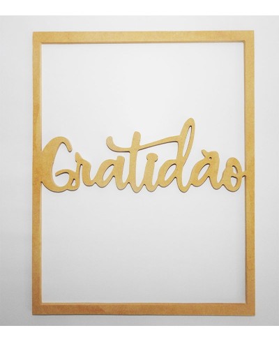 Quadro Decorativo Gratidão Vazado Quadro Decorativo Gratidão Vazado