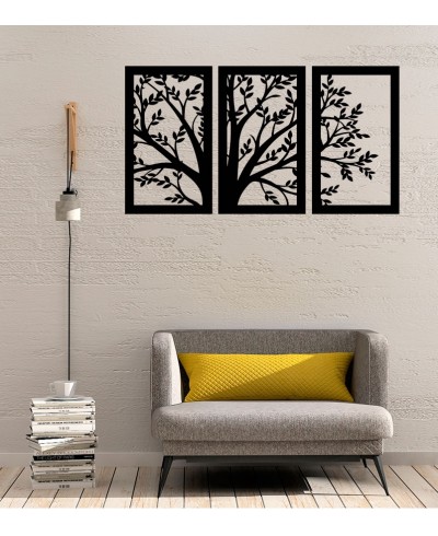 Trio Arvore Folhas em MDF Vazado