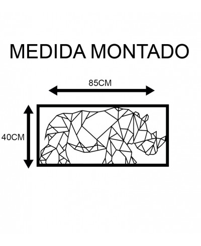Rinoceronte em MDF Vazado Rinoceronte em MDF Vazado