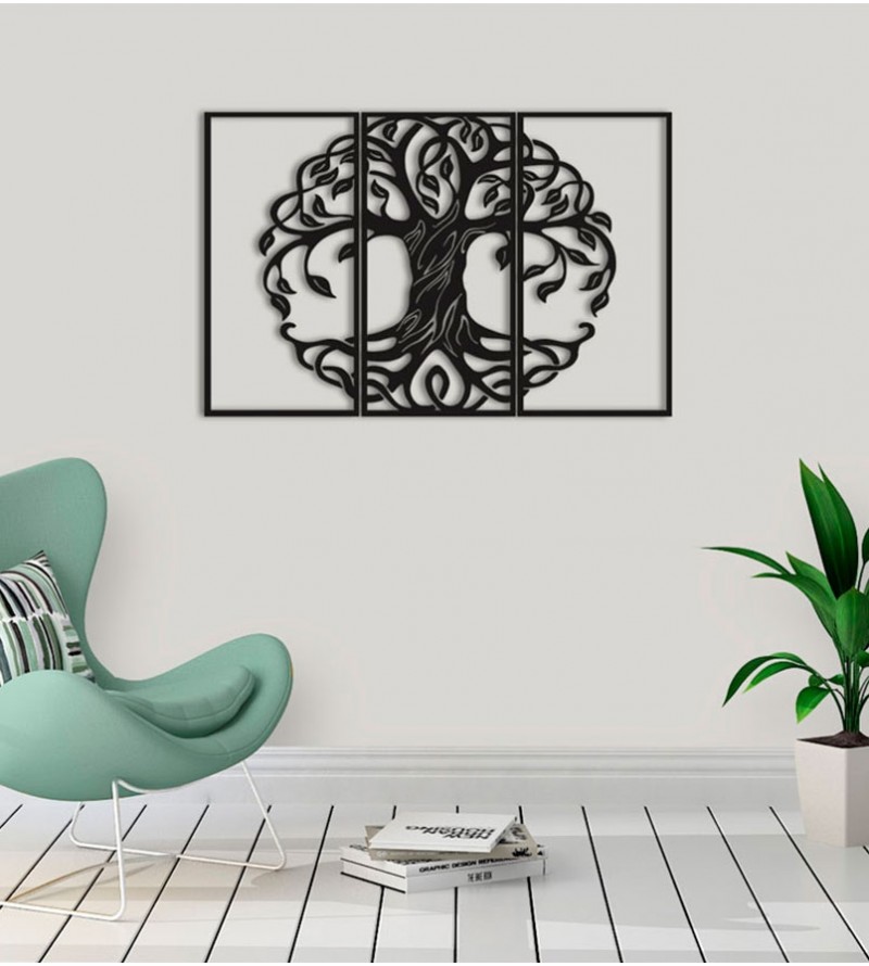 Árvore da Vida Redonda em MDF Vazado