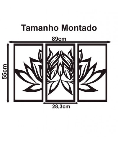 Flor de Lótus em MDF Vazado