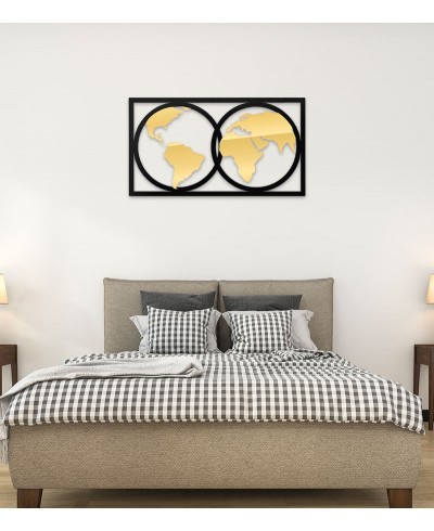 Espelho Mapa-Múndi Acrílico