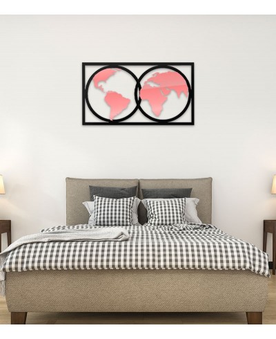 Espelho Mapa-Múndi Acrílico