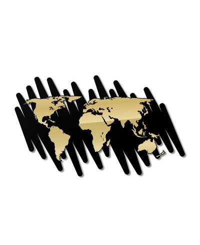 Espelho Mapa-Múndi Acrílico Simples Espelho Mapa-Múndi Acrílico Simples