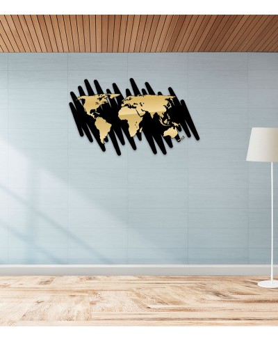 Espelho Mapa-Múndi Acrílico Simples Espelho Mapa-Múndi Acrílico Simples