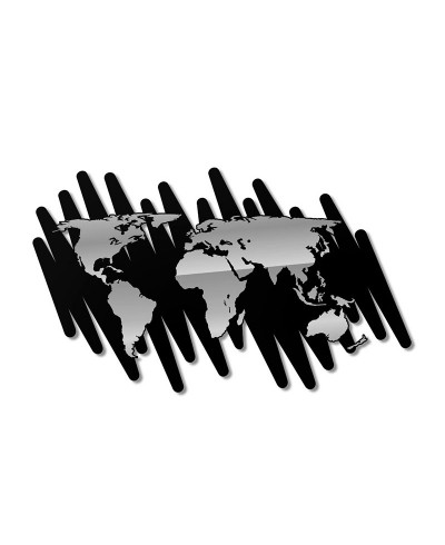 Espelho Mapa-Múndi Acrílico Simples Espelho Mapa-Múndi Acrílico Simples