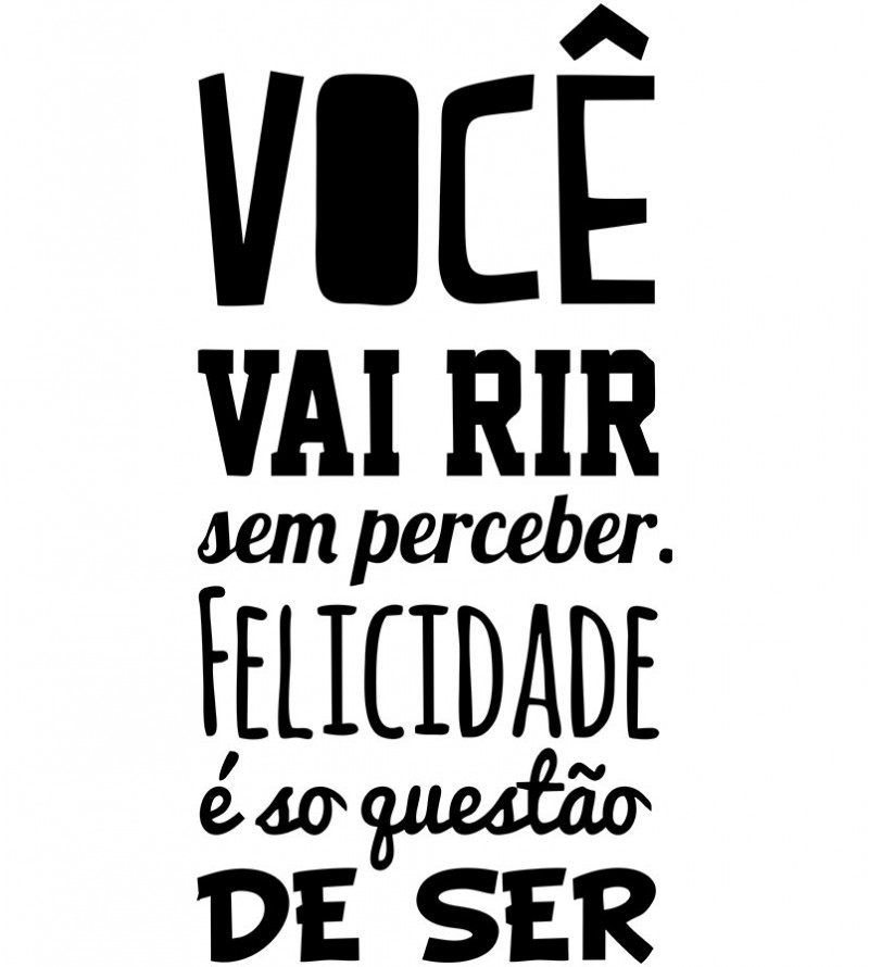 Adesivo autocolante "Você vai rir sem perceber"