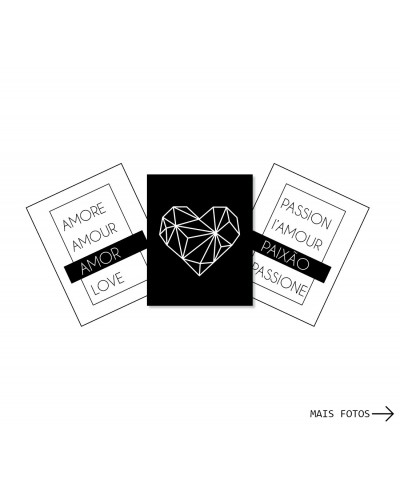 Kit Quadros Amor e Paixão