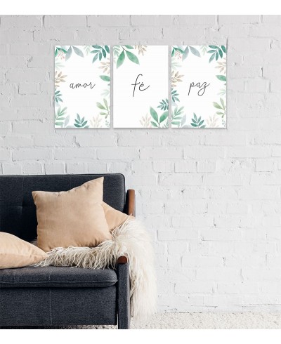 Kit Quadros Amor Fé e Paz