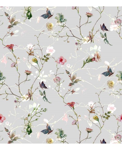 Papel De Parede Adesivo Hibiscos