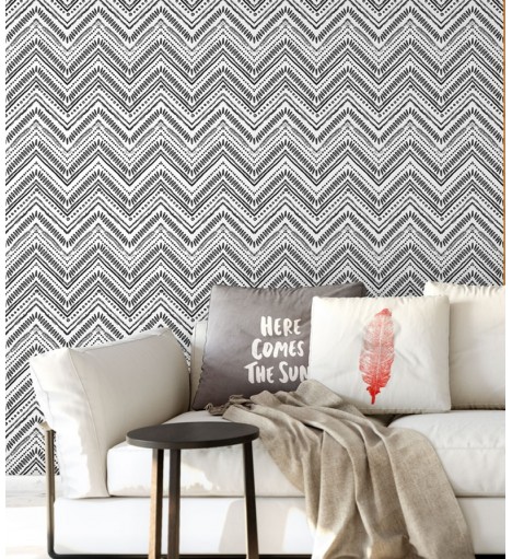 Papel De Parede Adesivo chevron étnico
