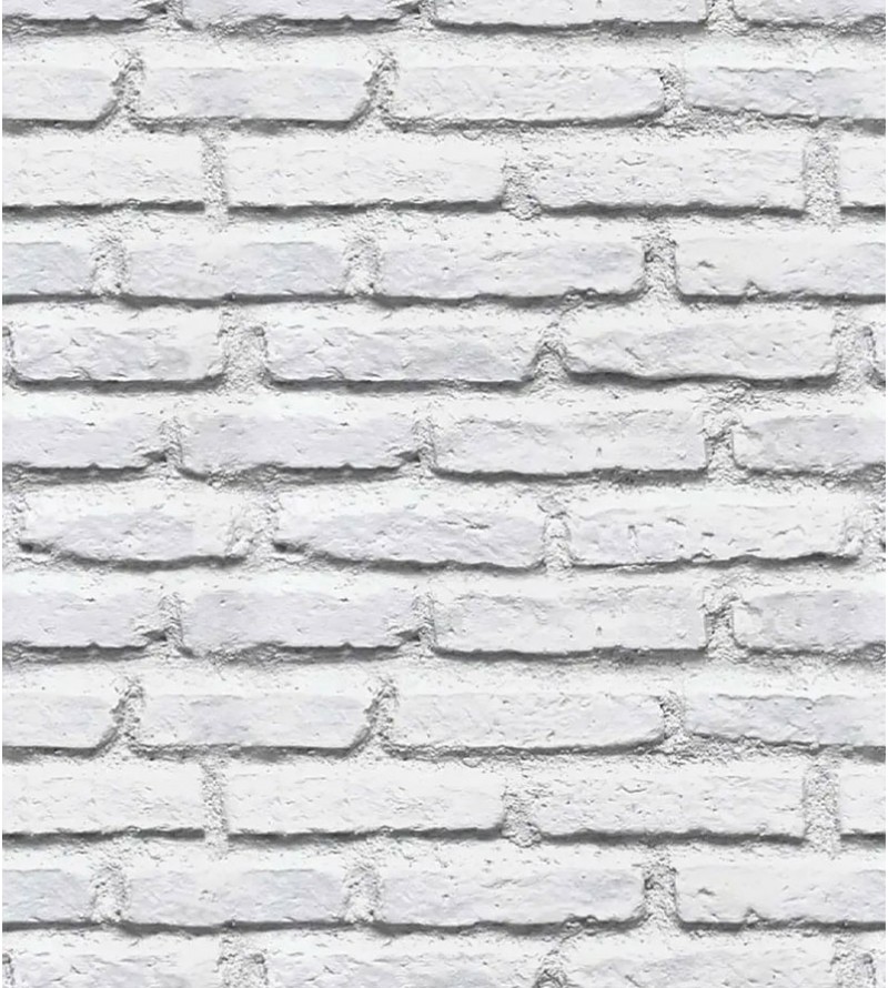 Papel De Parede Adesivo Tijolo Avista Branco