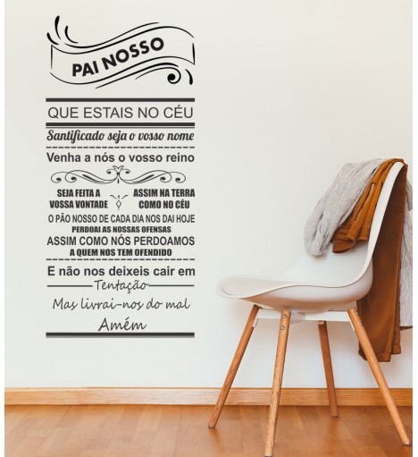 Adesivo autocolante Oração do Pai Nosso