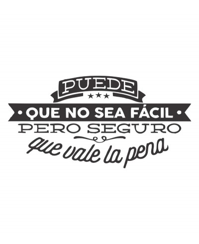 Adesivo autocolante "Puede que no sea fácil, pero seguro que vale la pena" Adesivo autocolante "Puede que no sea fácil, pero seguro que vale la pena"