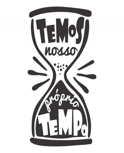 Adesivo autocolante "Temos nosso próprio tempo"