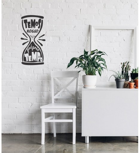 Adesivo autocolante "Temos nosso próprio tempo"