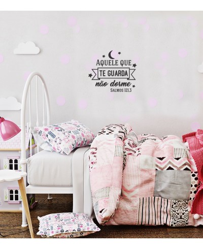 Adesivo autocolante "Aquele que te guarda não dorme Salmos 121.3"