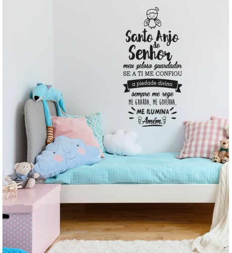 Adesivo autocolante "Santo anjo do senhor..."