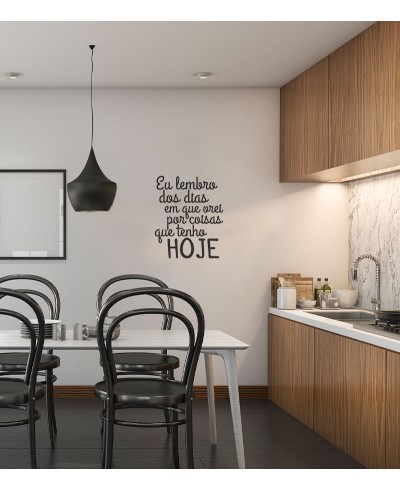 Adesivo autocolante "Eu lembro dos dias em que orei..."