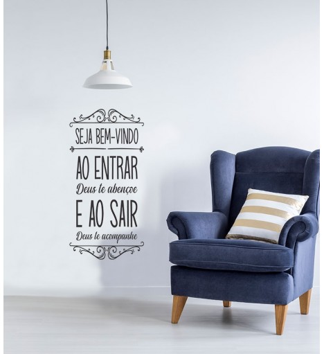 Adesivo autocolante "Seja Bem-vindo"