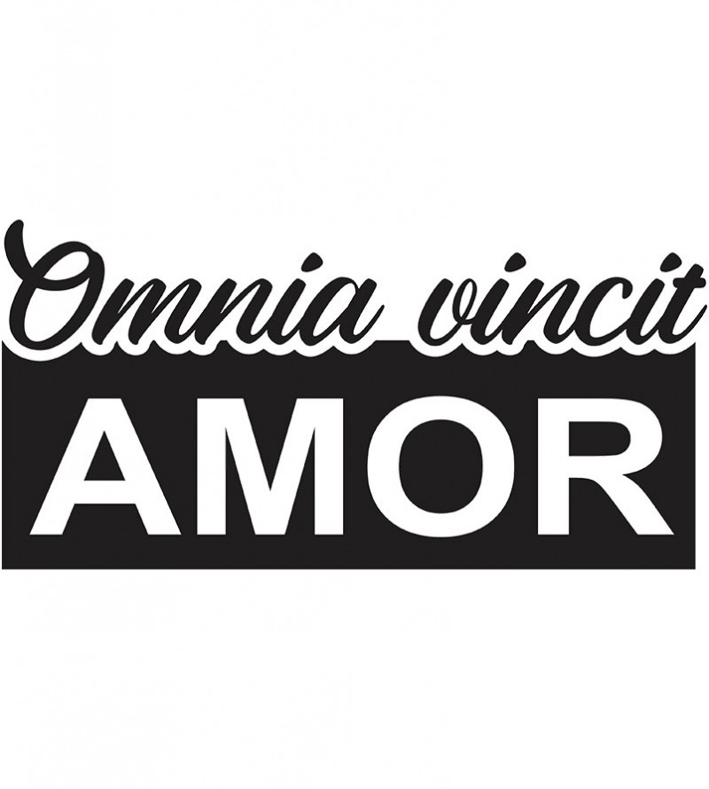Adesivo autocolante "Omnia vincit amor"