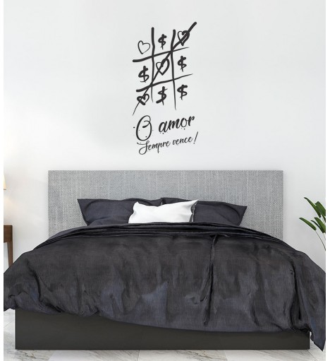 Adesivo autocolante "O amor sempre vence!"