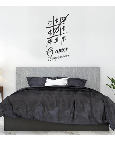 Adesivo autocolante "O amor sempre vence!"