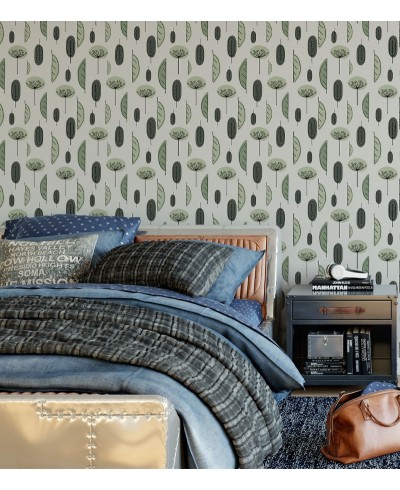 Papel De Parede Adesivo Plantas minimalista