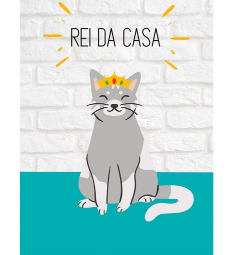 Pôster Escrito "Rei da Casa"