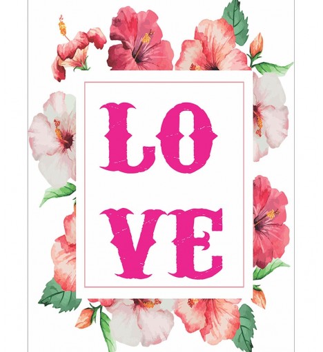 Pôster escrito "Love"