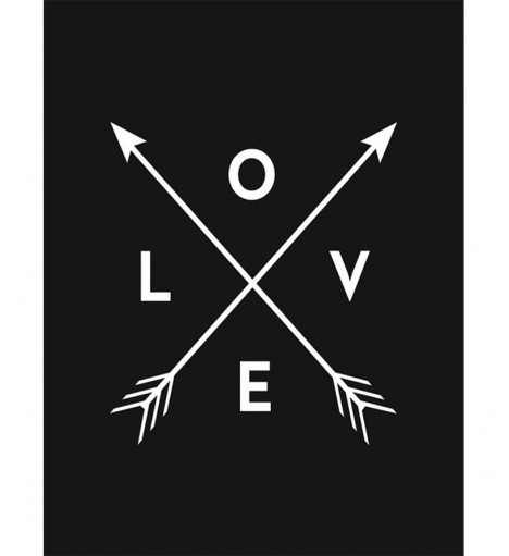 Pôster escrito "Love"