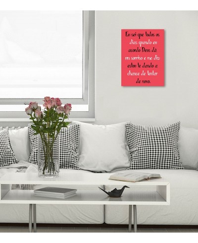 Pôster escrito "Eu sei que todos os dias..."