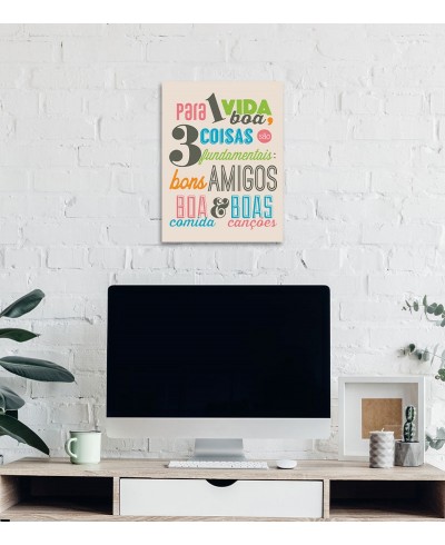 Pôster escrito "Para 1 vida boa..."