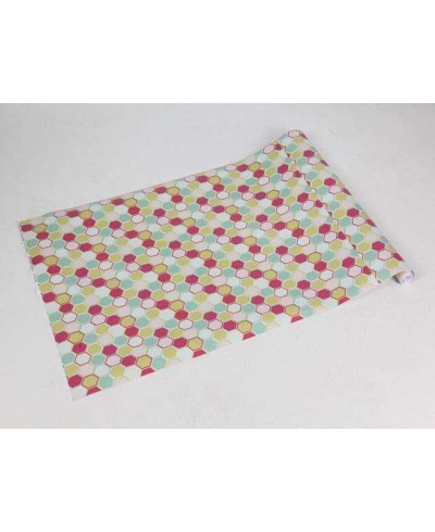 Papel de parede em tons de verde, rosa e branco - Teen 08 Papel de parede em tons de verde, rosa e branco - Teen 08