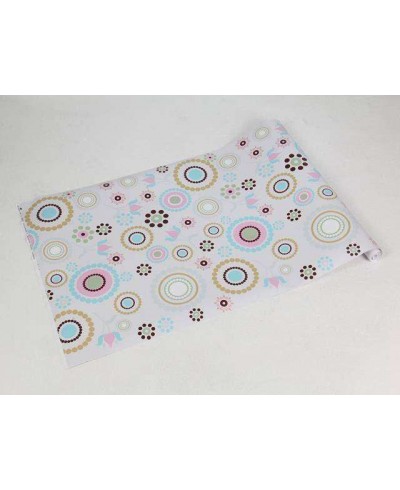 Papel de parede com fundo cinza (gelo) e detalhes em cores clara - Teen 14