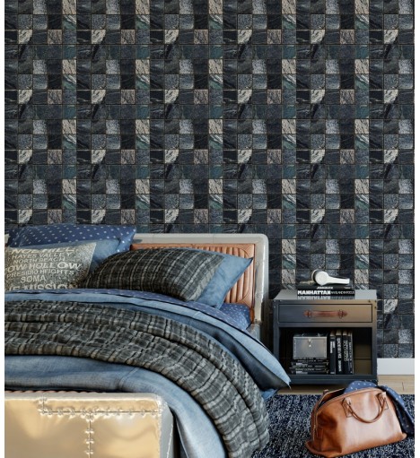 Azulejo Quadrados de Mármore escuro