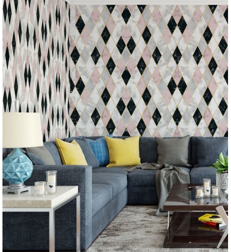 Azulejo Losangos de Mármore Gold