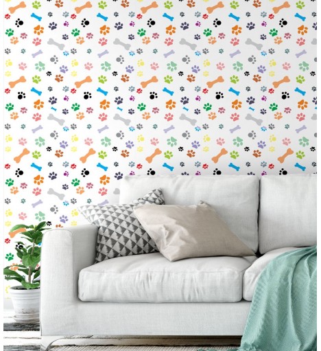 Papel De Parede Adesivo de pegadas