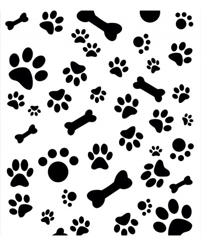 Papel De Parede Adesivo de pegadas e ossos preto e branco Papel De Parede Adesivo de pegadas e ossos preto e branco