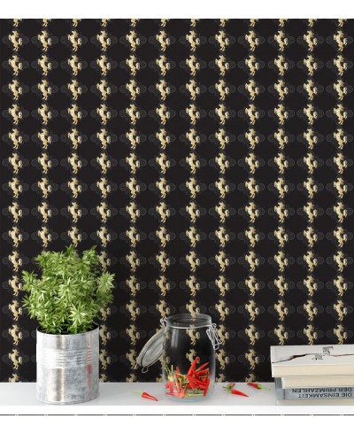 Papel De Parede Adesivo de cavalos amarelos Papel De Parede Adesivo de cavalos amarelos