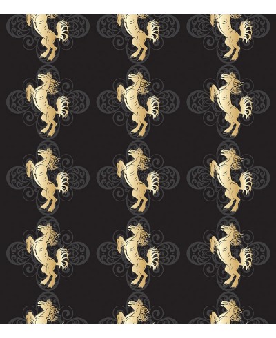 Papel De Parede Adesivo de cavalos amarelos Papel De Parede Adesivo de cavalos amarelos