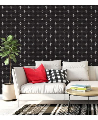 Papel De Parede Adesivo de cavalos pratas