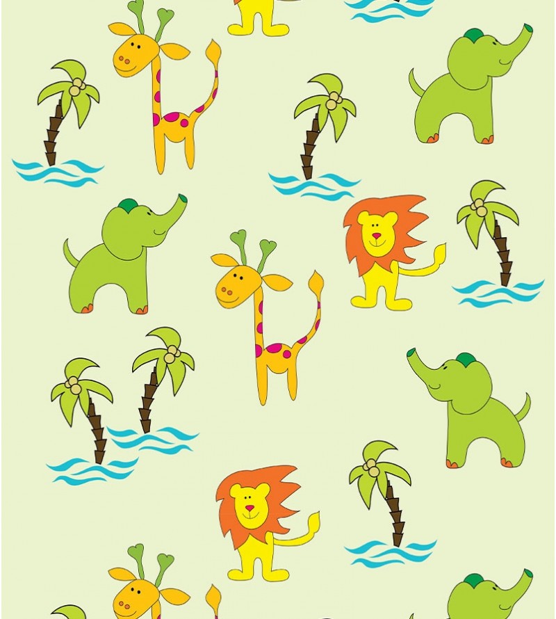 Papel De Parede Adesivo savana infantil