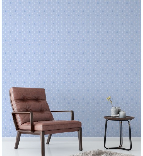 Papel De Parede Adesivo de ursinhos azuis