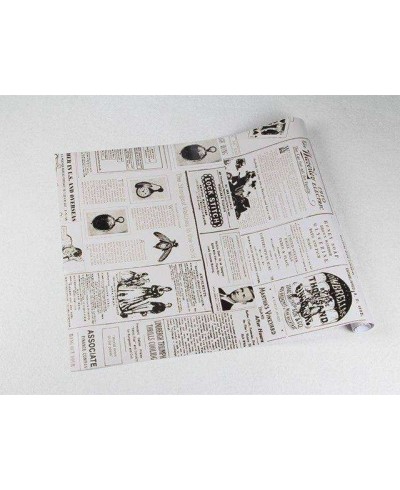 Papel de parede modelo jornal envelhecido, com escritas e desenhos em tons de cinza - Jornal 10