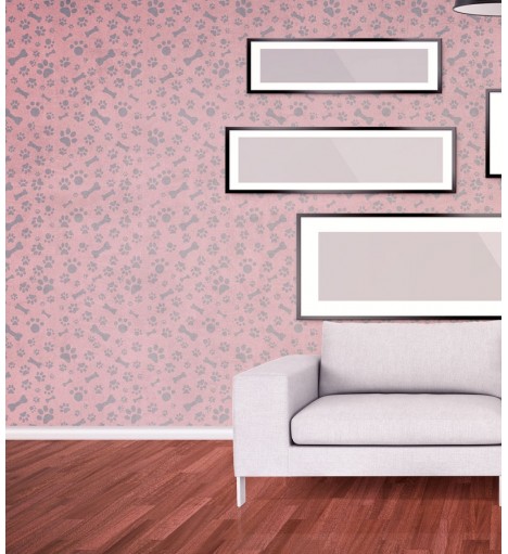 Papel De Parede Adesivo Ossos E Pegadas